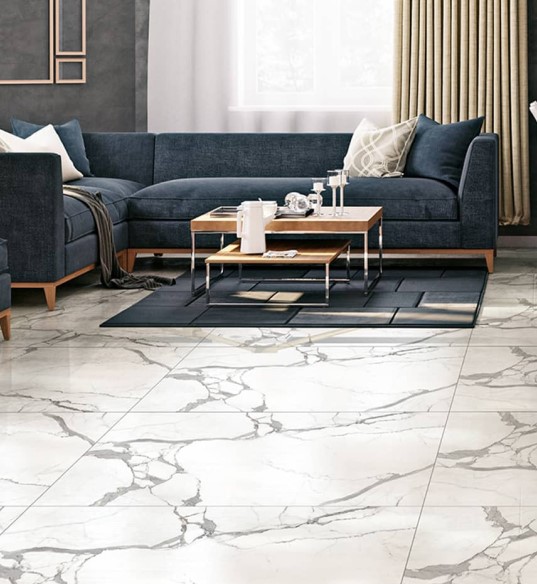 Stanley Grey - Collection Digital Glazed Vitrified Tiles by Qutone