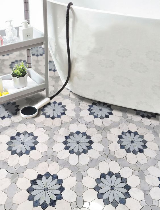 Buy MOLTERA 3D Cute Flower Soft Floor Mat for Bathroom Kitchen